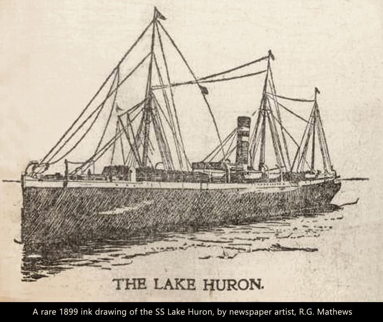 S.S. Lake Huron 1899